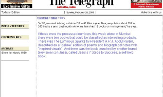 The Telegraph - Book released