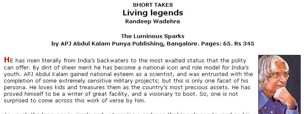 Spectrum - Kalam’s ‘Luminous sparks’ released